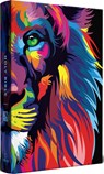 KJV Holy Bible, Multi Color Lion of Judah, Large Print, Handy Size Format, Hardcover, Ribbon Marker, and Red Letter - Origin - 9798890982599