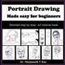 Manjunath V Rao: Portrait Drawing - Made easy for beginners - Manjunath V Rao - 9798891331938
