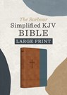 The Barbour Simplified Kjv--Large Print [Rust & Stone Cross] - Barbour Bibles - 9798891510081