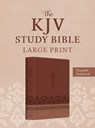 The KJV Study Bible, Large Print (Indexed) [Rose & Chestnut Cross] - Barbour Bibles - 9798891511507