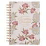 Journal Spiral-Bound White Floral Everything Beautiful Ecc. - Christian Art Gifts - 9798896780663