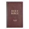 KJV Bible Gift Faux Leather, Brown - Christian Art Gifts - 9798896780939