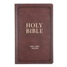 KJV Bible Gift Faux Leather, Brown - Christian Art Gifts - 9798896780939