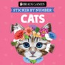 Brain Games - Sticker by Number Compact Edition: Cats 7x7 Inches Perfect Gift for Cat Lovers, Travel Size Activity Book for Adults & Kids 7+ - Publications International Ltd - 9798897461004
