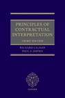 Principles of Contractual Interpretation - Richard (Partner Calnan ; Paul S. (Barrister Davies - 9780198897170