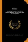 Ernani - VERDI,  Giuseppe - 9780353421035