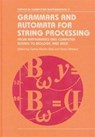 Grammars and Automata for String Processing - Carlos Martin-Vide ; Victor Mitrana - 9780415298858