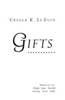 Gifts - Ursula K. Le Guin ; Ginger Clark - 9780547539874