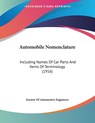 Automobile Nomenclature - Society Of Automotive Engineers - 9780548612958