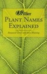 Plant Names Explained - STERN,  William - 9780715321881