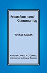 Freedom and Community - Yves R. Simon - 9780823221066