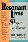 Resonant Lives - GREENBERG,  Paul - 9780896331532