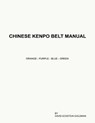 Chinese Kenpo Belt Manual - David Eckstein Goldman - 9781478240655