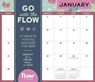 Go with the Flow: A Magnetic Monthly Calendar 2024 -  - 9781523519606
