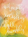 Act Justly, Love Mercy, and Walk Humbly Hardcover Journal - Ellie Claire - 9781546015291