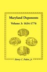 Maryland Deponents - Henry C Peden Jr - 9781585496129