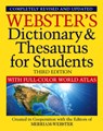 Webster's Dictionary & Thesaurus for Students with Full-Color World Atlas, Third Edition - Merriam-Webster - 9781596951785