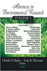 Advances in Environmental Research - Charles V Rades ; Evan B Tilesman - 9781604564136