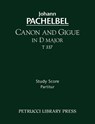 Canon and Gigue in D major, T 337 - Study score - Johann Pachelbel - 9781608740802