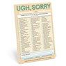 Ugh, Sorry Knock Knock Pad - Knock Knock - 9781683496144