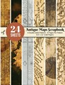 Vintage Maps Scrapbook Paper - 24 Double-sided Craft Patterns: Travel Map Sheets for Papercrafts, Album Scrapbook Cards, Decorative Craft Papers, Back - Scrapbooking Around - 9781703372694
