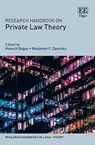 Research Handbook on Private Law Theory - Hanoch Dagan ; Benjamin C. Zipursky - 9781788971614
