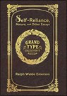 Large Print - Self-Reliance, Nature, and Other Essays - Grand Type Collector's Edition - Matte Hardcover with Dust Jacket - Ralph Waldo Emerson - 9781834123141