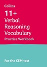 11+ Verbal Reasoning Vocabulary Practice Workbook - Collins 11+ - 9781844198993