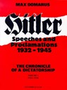 Hitler Speeches and Proclamations -  - 9781850431565