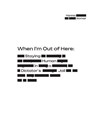 When I'm Out of Here - Hanna Komar - 9781915601834