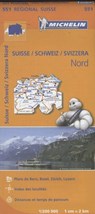 Michelin Wegenkaart 551 Zwitserland Noord - Michelin - 9782067183704