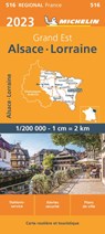 Michelin Wegenkaart 516 Alsace, Lorraine / Elzas, Lotharingen 2023 -  - 9782067258440
