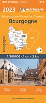 Michelin Wegenkaart 519 Bourgogne 2023 -  - 9782067258488