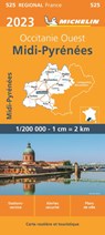 Michelin Wegenkaart 525 Midi-Pyrénées 2023 -  - 9782067258549