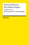 Mit anderen Augen - Helmuth Plessner - 9783150078860
