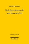 Hacker, P: Verhaltensökonomik und Normativität - HACKER,  Philipp - 9783161551352