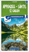 Appenzell - Säntis / St. Gallen 09 Wanderkarte 1:40 000 matt laminiert -  - 9783259023099