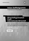Holzer Stofftelegramme Baden-Württemberg - Wirtschaftsgymnasium - Christian Seifritz ; Thomas Paaß ; Birgit Franzreb ; Volker Holzer - 9783427149286