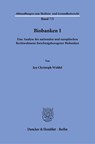 Biobanken I - Jan Christoph Widdel - 9783428197576