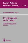 Cryptography and Coding - Michael Walker - 9783540668879