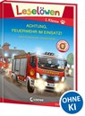 Leselöwen 1. Klasse - Achtung, Feuerwehr im Einsatz! (Großbuchstabenausgabe) - Annette Neubauer - 9783743207585