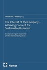 The Interest of the Company - A Driving Concept for Sustainable Business? - Anne-Christin Mittwoch ; Anne-Marie Weber - 9783756031030