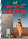 Uli Stein Wochenkalender 2024: Taschenkalender mit Spiralbindung und Gummiband - Uli Stein - 9783830321064