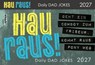 HAU RAUS! Daily Dad Jokes 2027 -  - 9783830322870