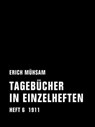 Tagebücher in Einzelheften. Heft 6 - Erich Mühsam - 9783957320414