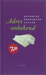 Adres onbekend - Kathrine Kressmann Taylor - 9789041412157