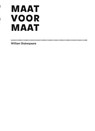 Maat voor maat - William Shakespeare - 9789492170163