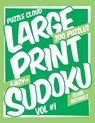 Puzzle Cloud Large Print Sudoku Vol 1 (200 Puzzles, Easy+) - Sue Watson - 9798679192881