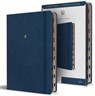 KJV Holy Bible, Large Print Handy Size Format, Blue Premium Imitation Leather with Ribbon Marker, Red Letter, Thumb Index - King James Version - 9798890985545