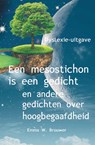 Een mesostichon is een gedicht - Emma W. Brouwer - 9789462600867